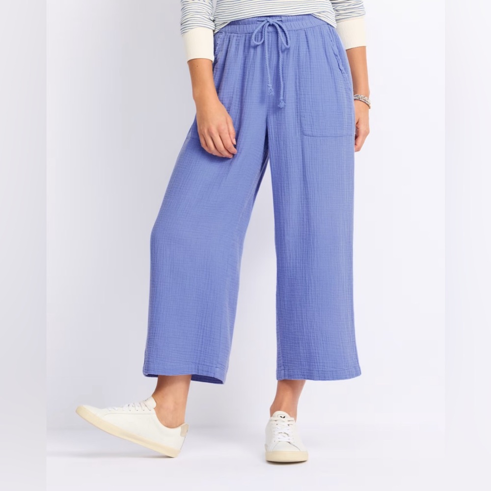 Cosmic Blue Love Camila Crop Wide Leg - Cobalt
